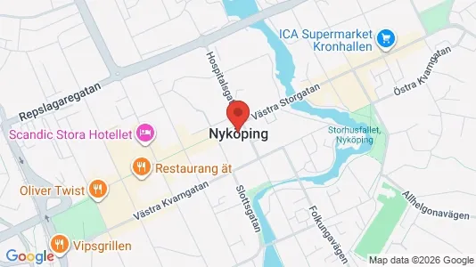 Affärslokaler att hyra i Nyköping - Bild från Google Street View