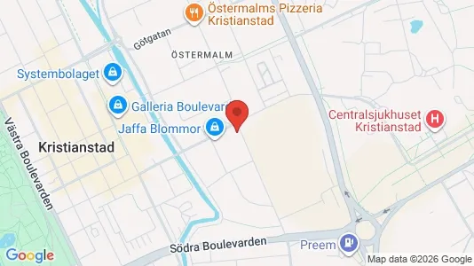 Affärslokaler att hyra i Kristianstad - Bild från Google Street View