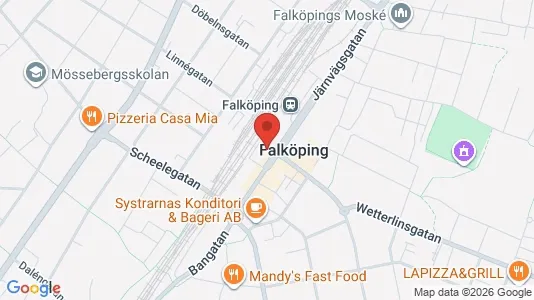 Affärslokaler att hyra i Falköping - Bild från Google Street View