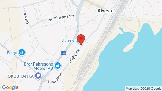 Affärslokaler att hyra i Alvesta - Bild från Google Street View