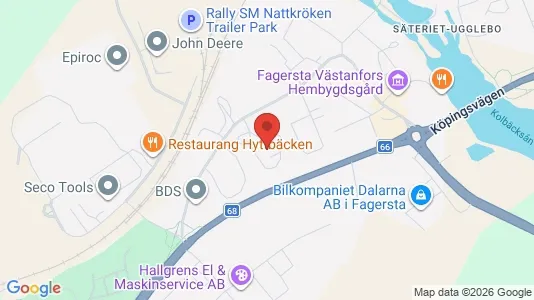 Affärslokaler att hyra i Fagersta - Bild från Google Street View