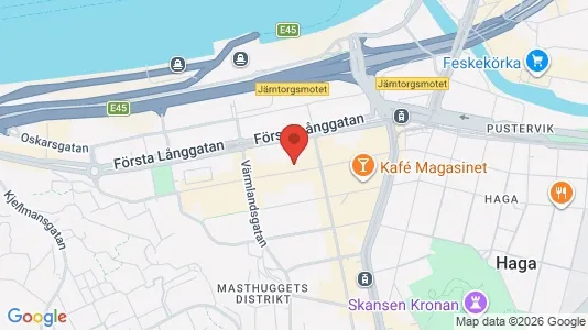 Kontorslokaler att hyra i Göteborg Centrum - kort over placeringen