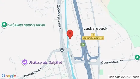 Kontorslokaler att hyra i Mölndal - kort over placeringen