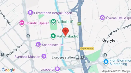 Kontorslokaler att hyra i Örgryte-Härlanda - kort over placeringen