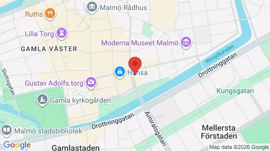 Kontorslokaler att hyra i Malmö Centrum - Bild från Google Street View