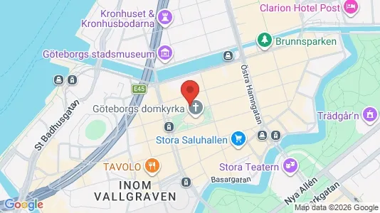Kontorslokaler att hyra i Göteborg Centrum - kort over placeringen