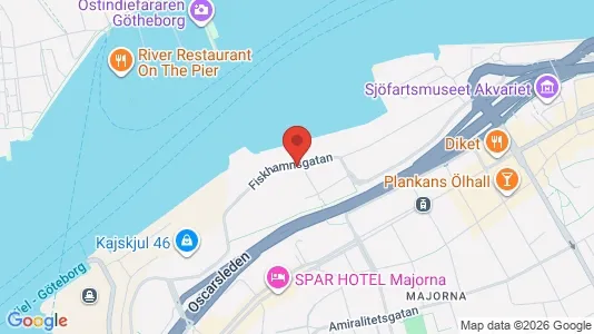 Kontorslokaler att hyra i Majorna-Linné - kort over placeringen