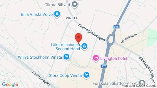 Affärslokaler att hyra i Västerort - kort over placeringen
