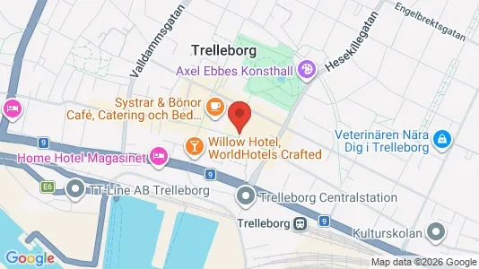 Affärslokaler att hyra i Trelleborg - kort over placeringen