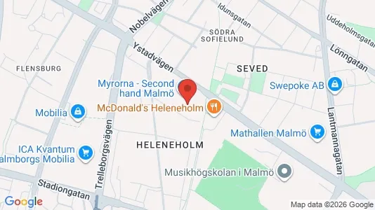 Kontorslokaler att hyra i Malmö Centrum - kort over placeringen