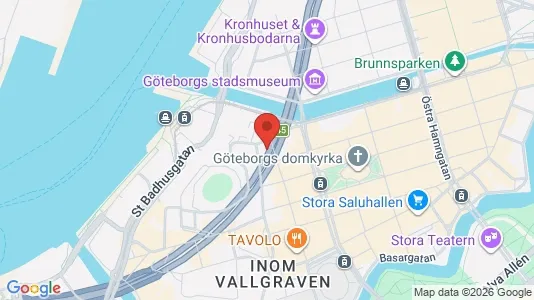 Kontorslokaler att hyra i Göteborg Centrum - kort over placeringen