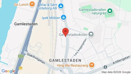 Kontorslokaler att hyra i Göteborg Östra - kort over placeringen
