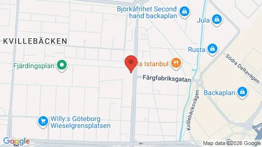 Kontorslokaler att hyra i Lundby - kort over placeringen