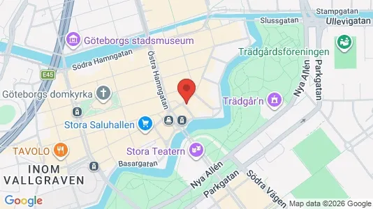 Kontorslokaler att hyra i Göteborg Centrum - kort over placeringen