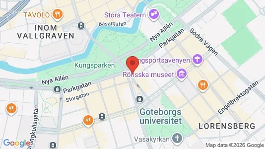 Kontorslokaler att hyra i Göteborg Centrum - kort over placeringen
