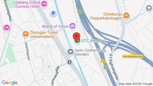 Kontorslokaler att hyra i Johanneberg - kort over placeringen