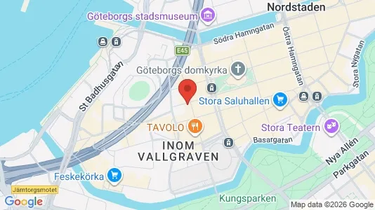 Kontorslokaler att hyra i Göteborg Centrum - kort over placeringen