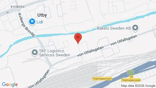 Kontorslokaler att hyra i Göteborg Östra - kort over placeringen