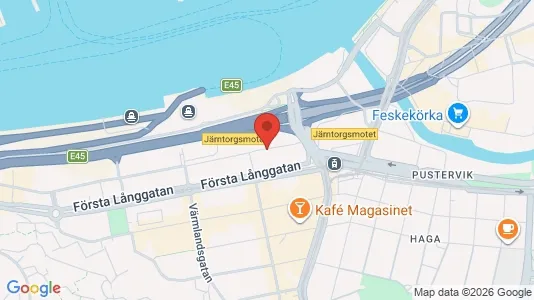 Kontorslokaler att hyra i Göteborg Centrum - kort over placeringen