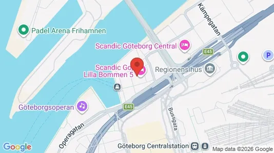 Kontorslokaler att hyra i Göteborg Centrum - kort over placeringen