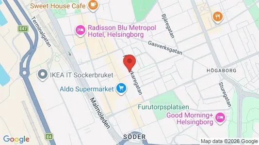 Kontorslokaler att hyra i Helsingborg - Bild från Google Street View