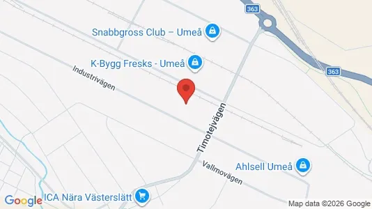Affärslokaler att hyra i Umeå - Bild från Google Street View