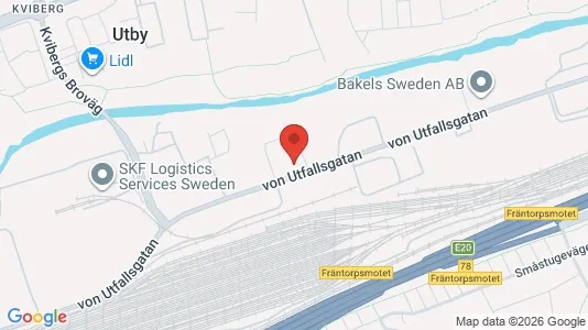 Kontorslokaler att hyra i Göteborg Östra - kort over placeringen
