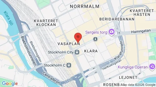 Kontorslokaler att hyra i Stockholm Innerstad - kort over placeringen