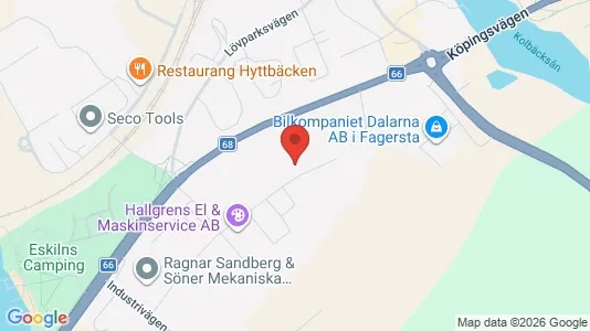 Affärslokaler att hyra i Fagersta - Bild från Google Street View