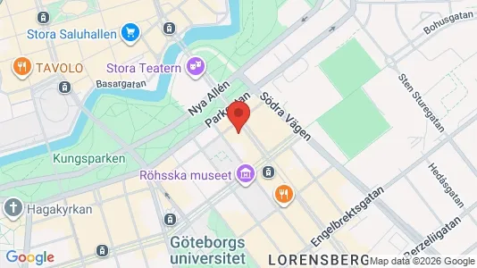 Kontorslokaler att hyra i Göteborg Centrum - kort over placeringen