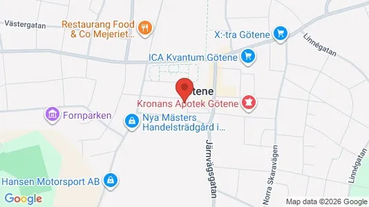 Affärslokaler att hyra i Götene - Bild från Google Street View