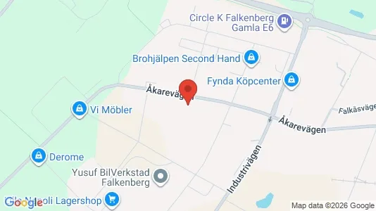 Affärslokaler att hyra i Falkenberg - Bild från Google Street View