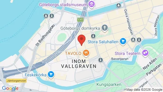 Kontorslokaler att hyra i Göteborg Centrum - kort over placeringen