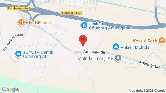 Kontorslokaler att hyra i Mölndal - kort over placeringen