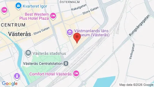 Kontorslokaler att hyra i Västerås - kort over placeringen