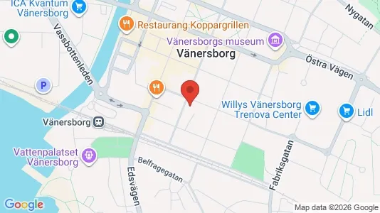 Affärslokaler att hyra i Vänersborg - Bild från Google Street View