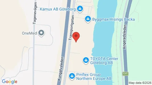 Kontorslokaler att hyra i Norra hisingen - kort over placeringen