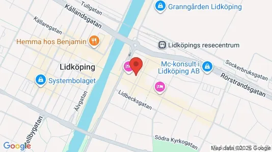 Affärslokaler att hyra i Lidköping - Bild från Google Street View
