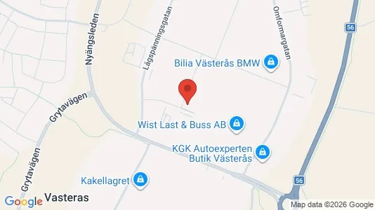 Lagerlokaler att hyra i Västerås - Bild från Google Street View