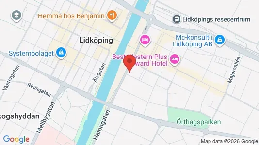 Affärslokaler att hyra i Lidköping - Bild från Google Street View
