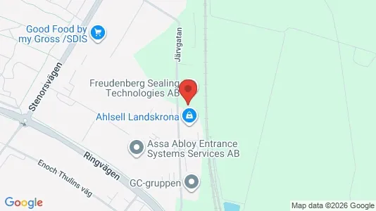 Lagerlokaler att hyra i Landskrona - Bild från Google Street View
