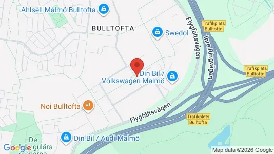 Kontorslokaler att hyra i Malmö Centrum - kort over placeringen