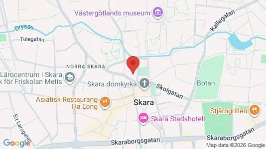Affärslokaler till försäljning i Skara - kort over placeringen