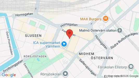 Kontorslokaler att hyra i Malmö Centrum - Bild från Google Street View