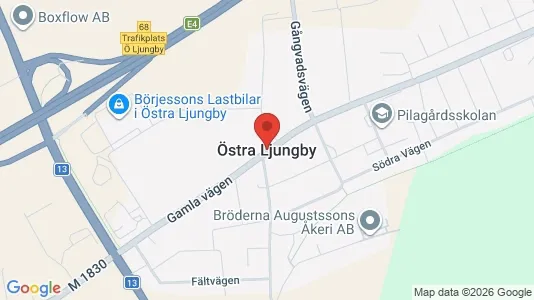 Affärslokaler att hyra i Ljungby - Bild från Google Street View