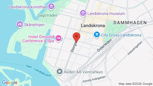 Affärslokaler att hyra i Landskrona - Bild från Google Street View
