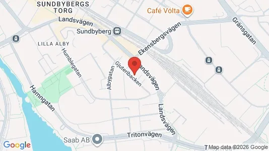 Affärslokaler att hyra i Sundbyberg - kort over placeringen