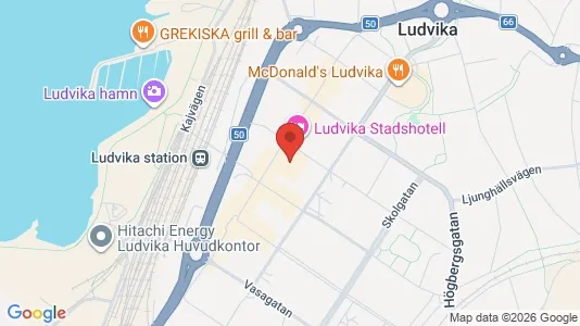 Kontorslokaler att hyra i Ludvika - kort over placeringen
