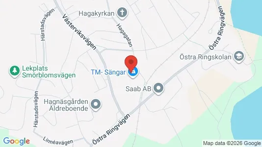 Kontorslokaler att hyra i Västervik - kort over placeringen