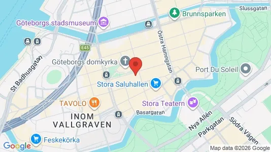 Kontorslokaler att hyra i Göteborg Centrum - kort over placeringen